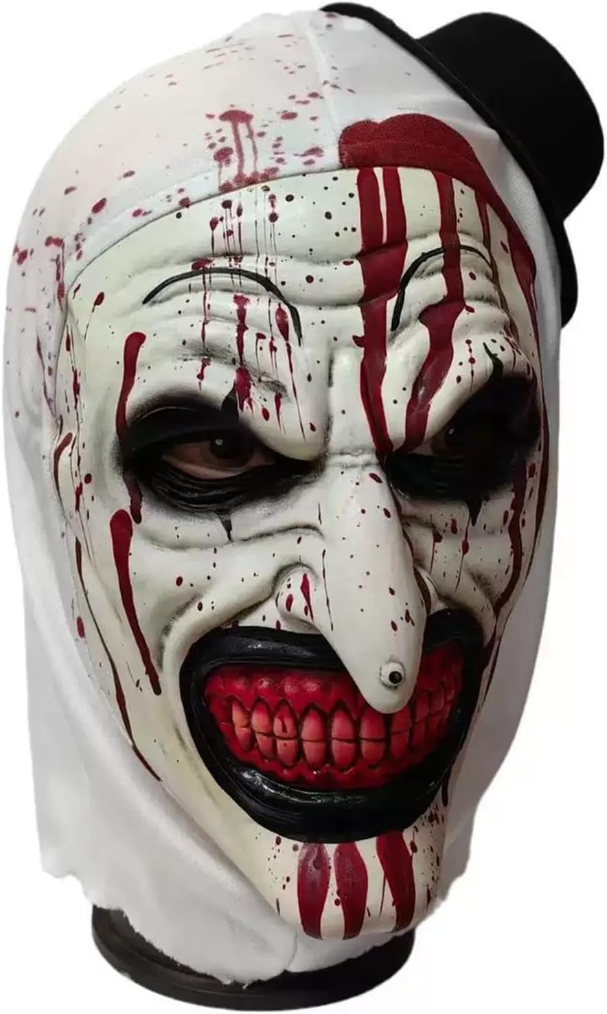 Terrifying Scary Clown Mask,Joker Mask,Halloween Horror Role-Playing, Latex Masks, Fun Horror Mask, Halloween Mask Perfect for Halloween Disguise Partie