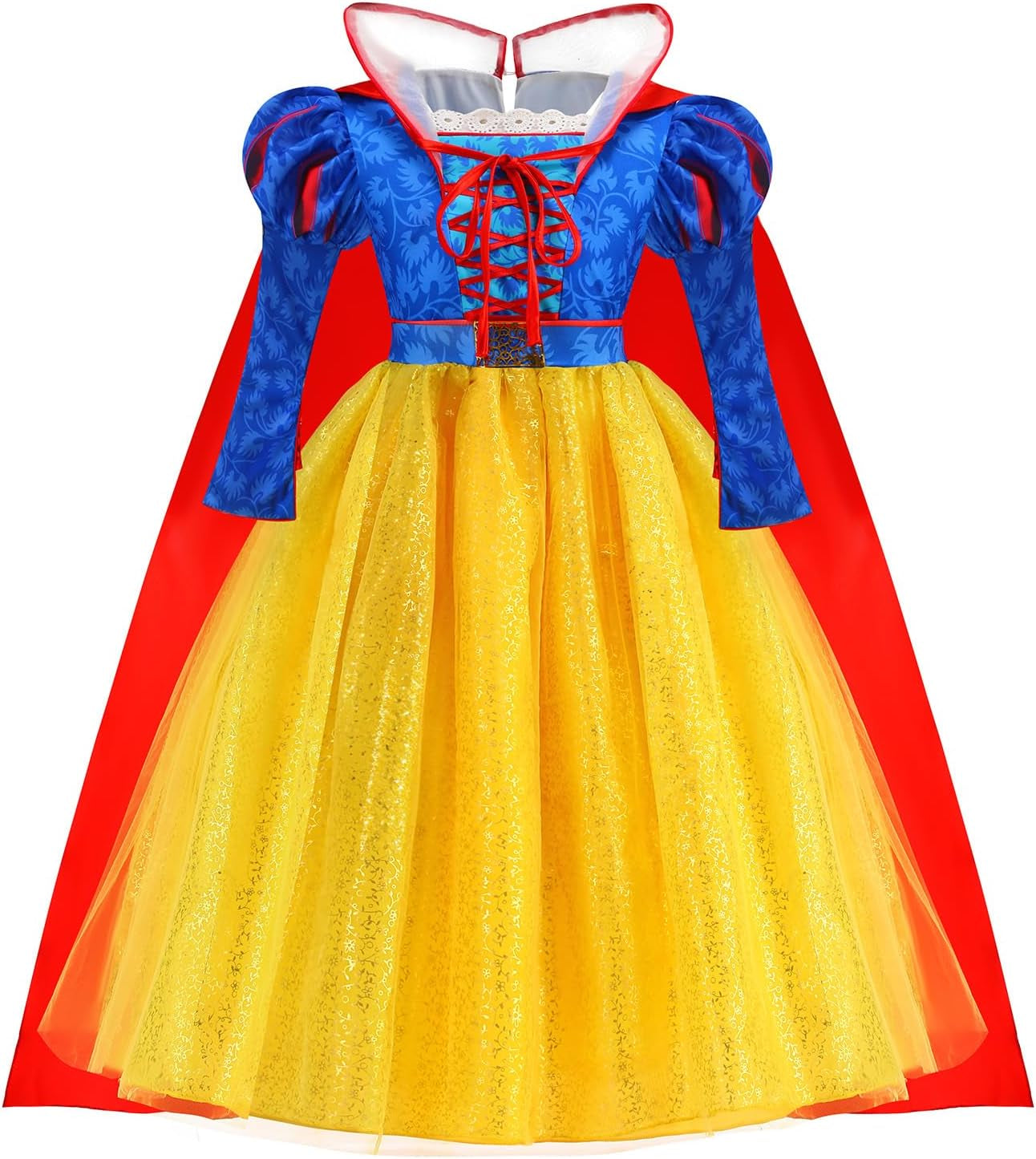 Princess Costume for Girls Dresses Kids Outfit for Halloween Cosplay with Accessories