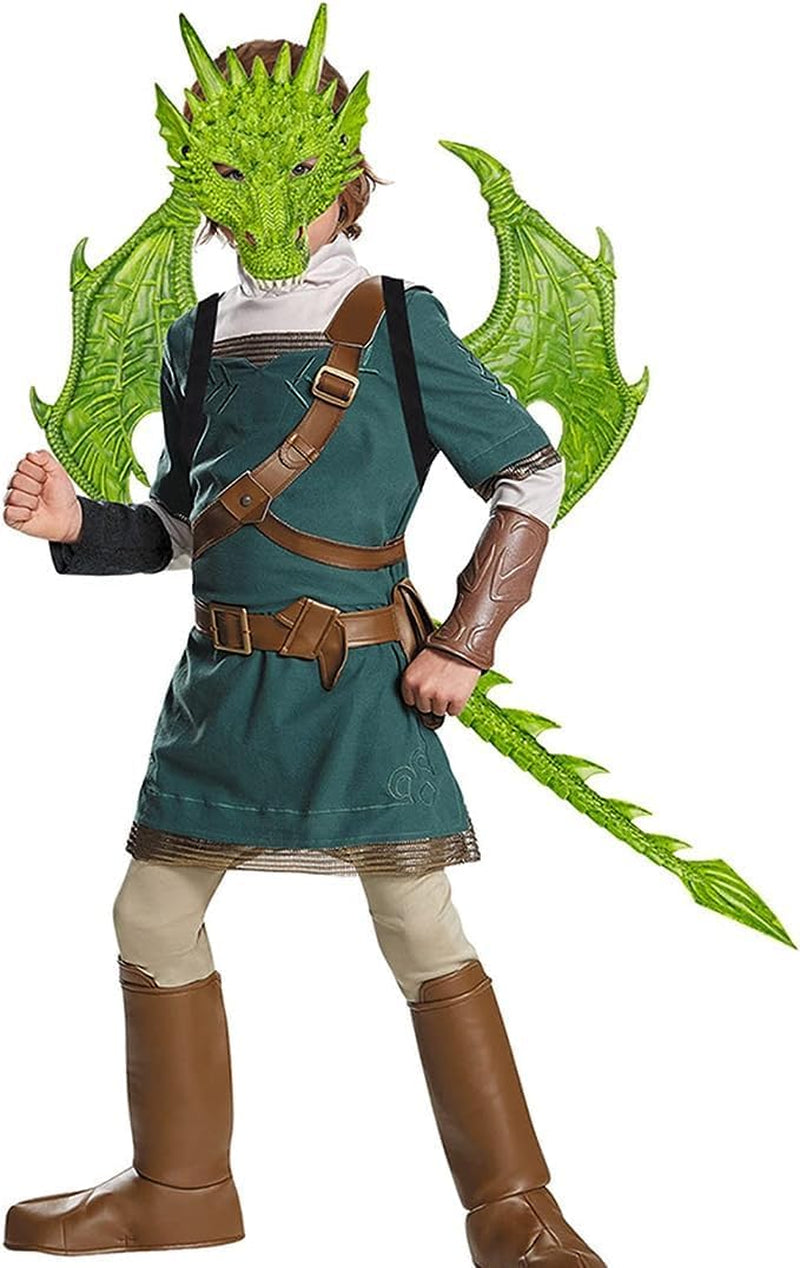 Kids Dinosaur Costume Dress up Wings Dragon Tail Mask Set Halloween for Children Birthday Party Favors Gifts