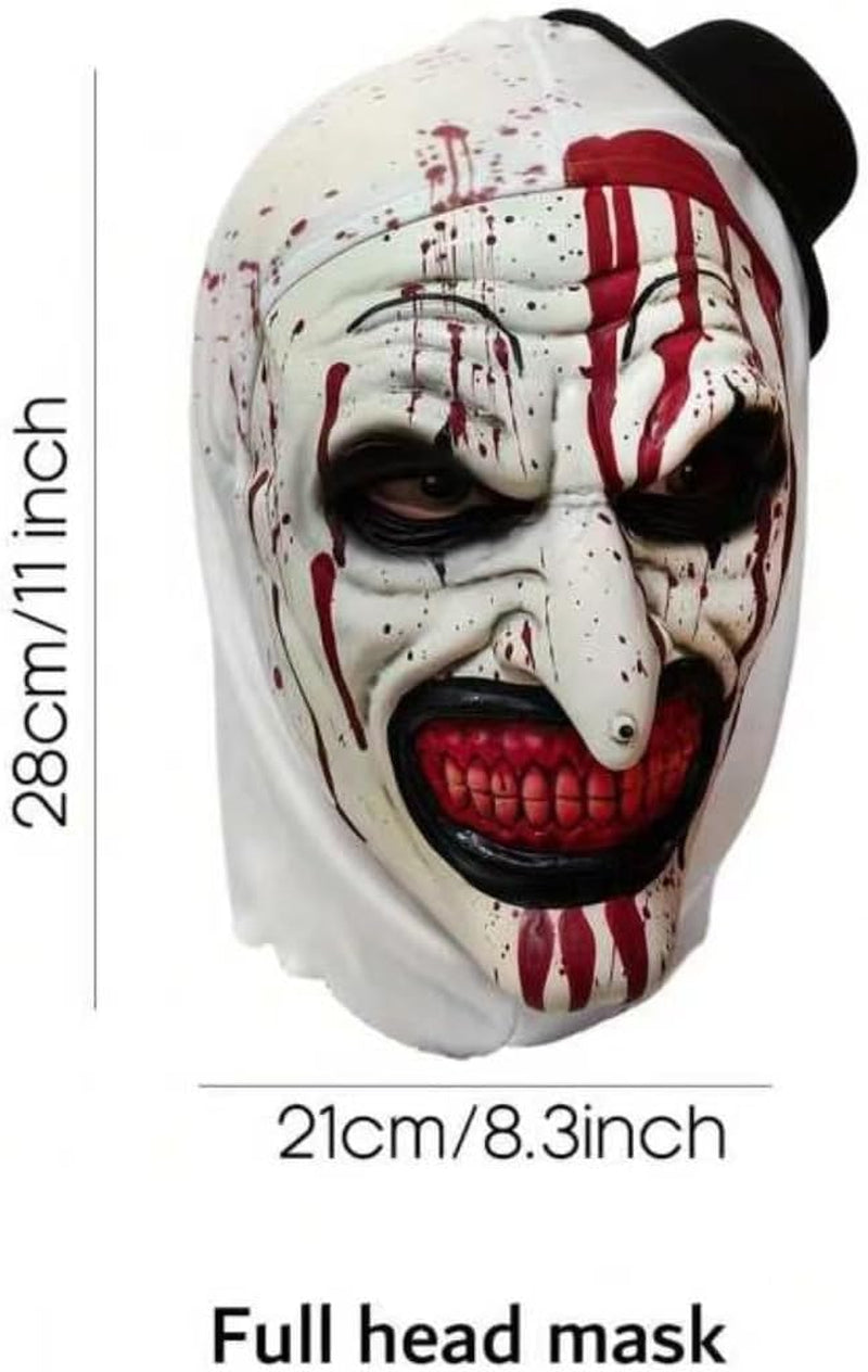 Terrifying Scary Clown Mask,Joker Mask,Halloween Horror Role-Playing, Latex Masks, Fun Horror Mask, Halloween Mask Perfect for Halloween Disguise Partie