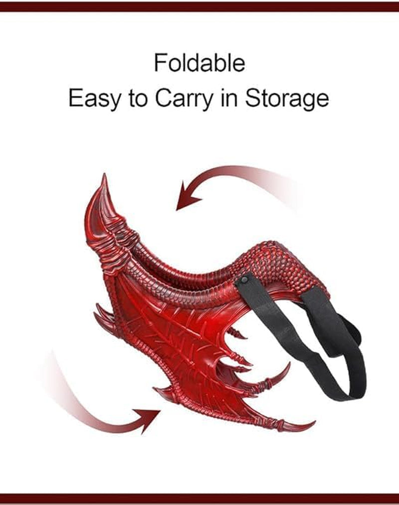 Kids Dinosaur Costume Dress up Wings Dragon Tail Mask Set Halloween for Children Birthday Party Favors Gifts