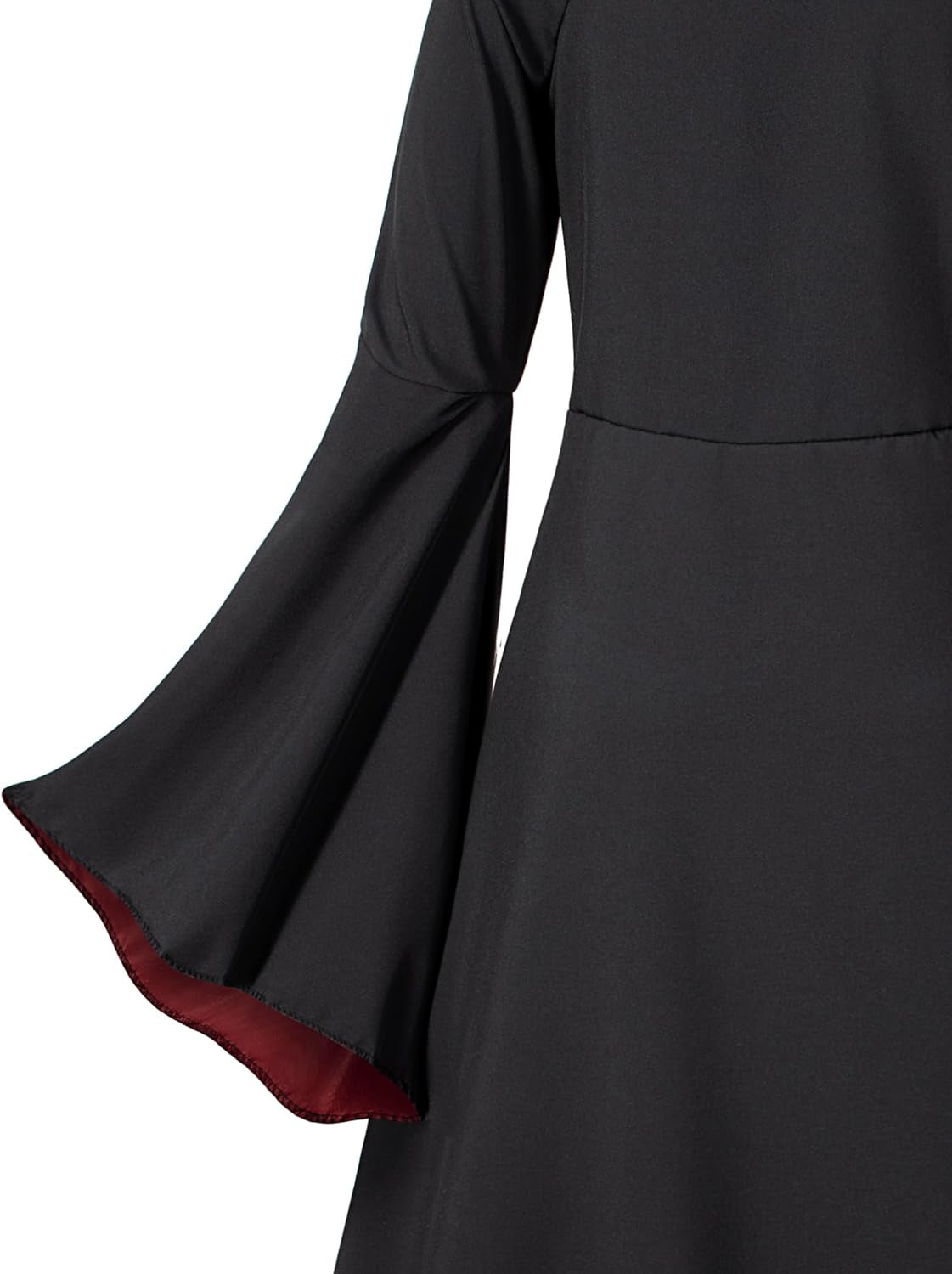Vampire Costume Set for Girls Halloween Dress up with Vampires Props (Fangs, Wand, Choker) 3-12 Years