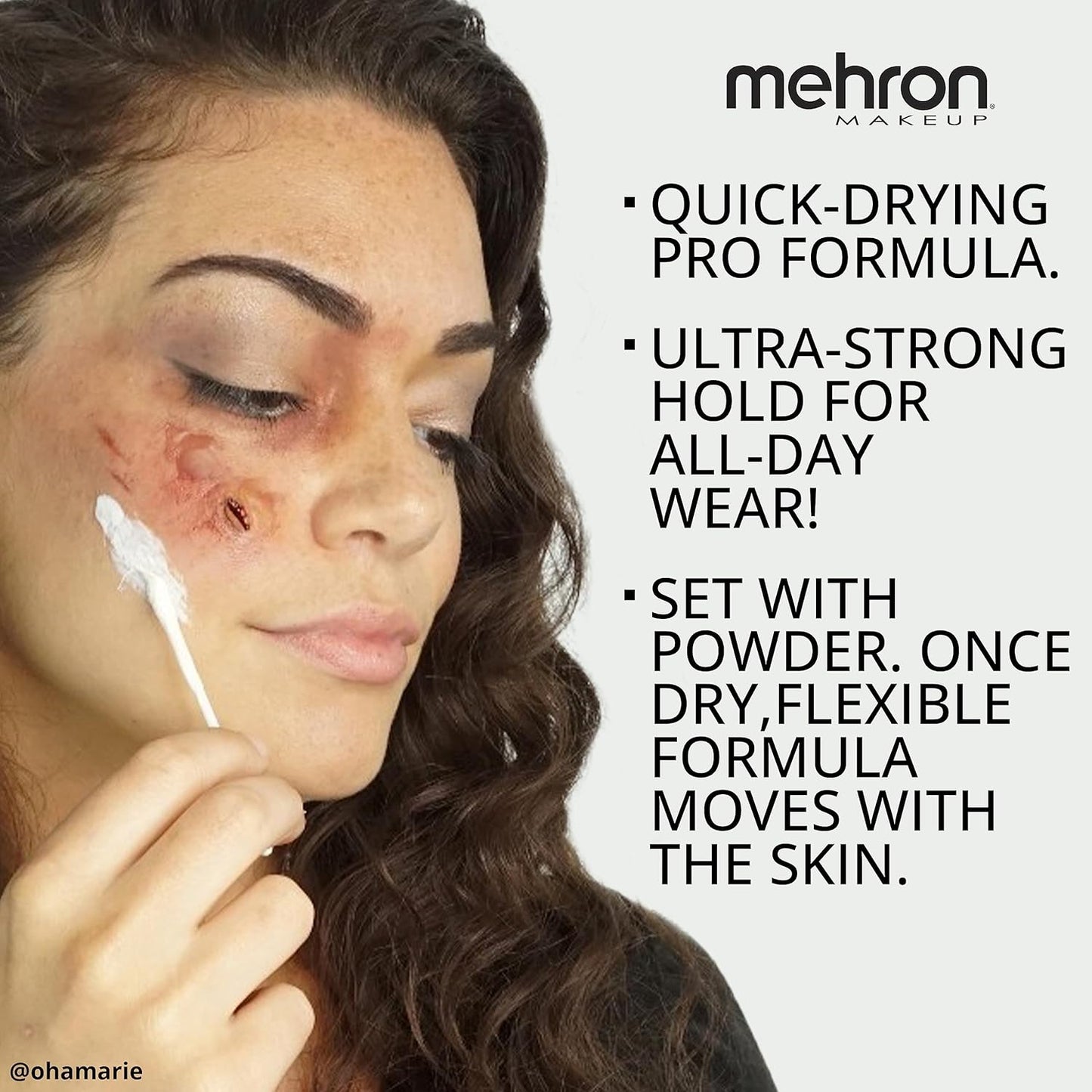 Makeup Liquid Latex | SFX Makeup | Halloween | Latex Glue for Skin | Prosthetic Glue 1 Fl Oz (30 Ml) (Clear Flesh)