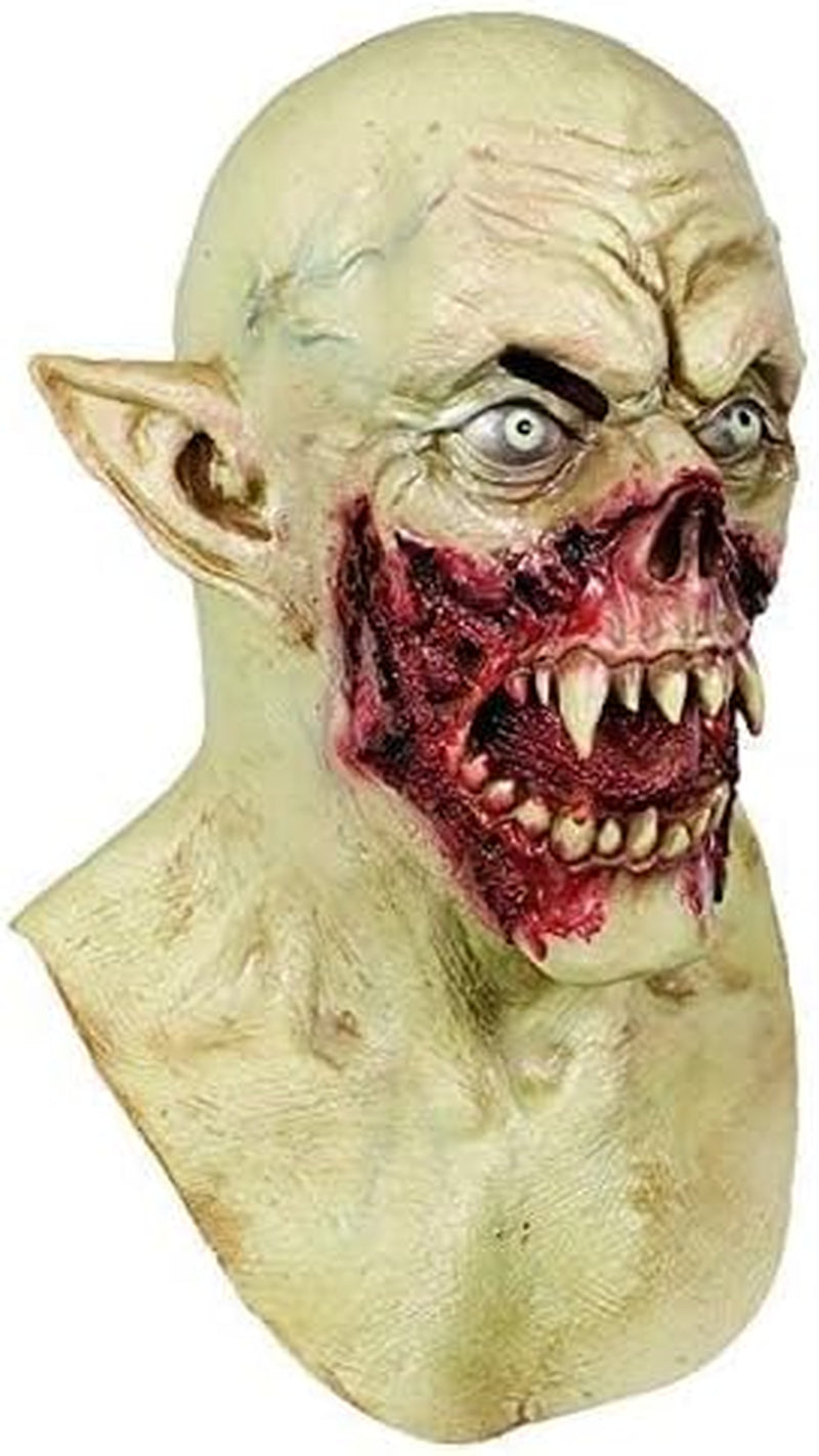 Vampire Mask Zombie Head Mask for Adult, Scary Horror Creepy Demon Monster Mask for Halloween Costume Party.