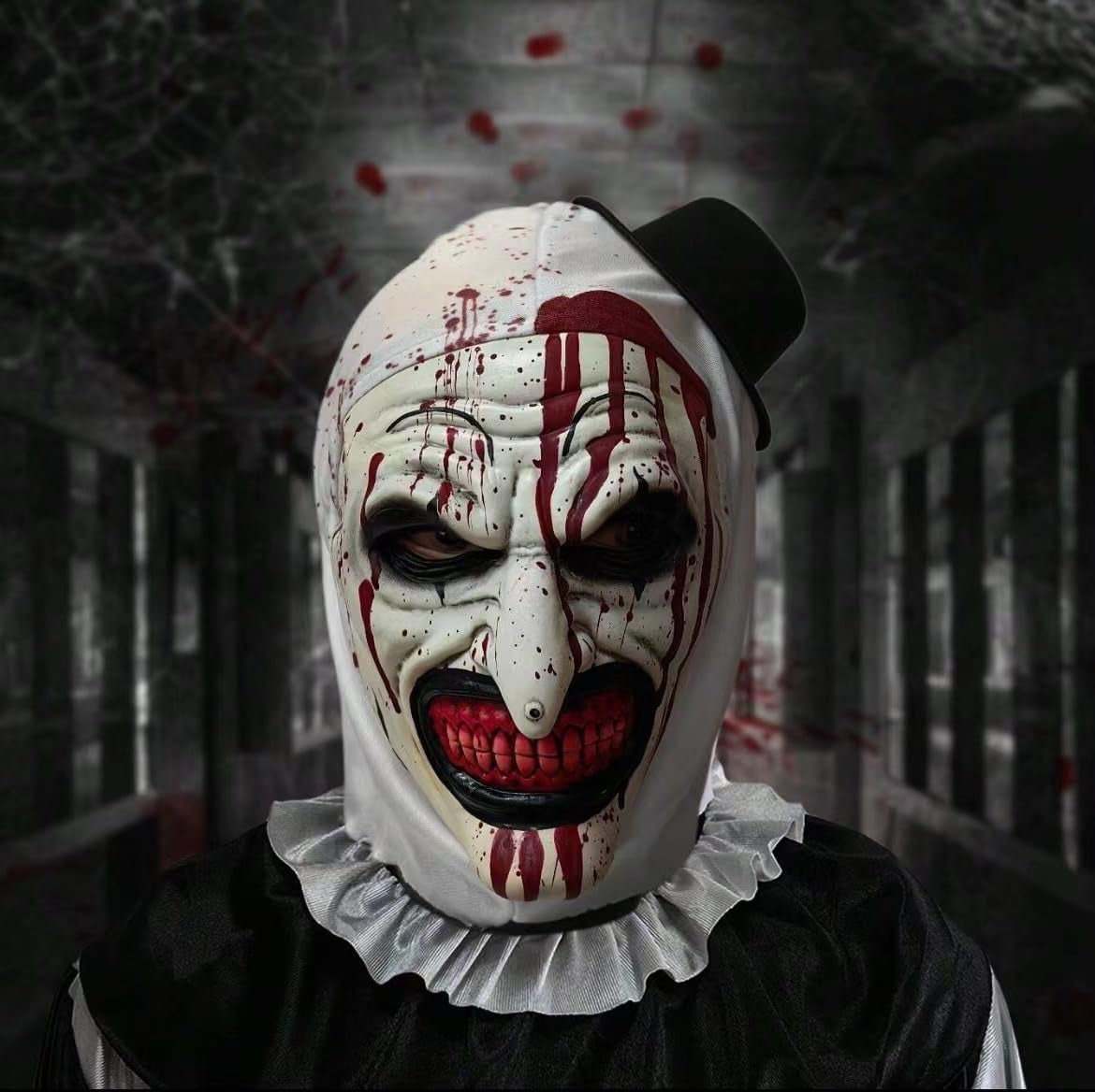 Terrifying Scary Clown Mask,Joker Mask,Halloween Horror Role-Playing, Latex Masks, Fun Horror Mask, Halloween Mask Perfect for Halloween Disguise Partie