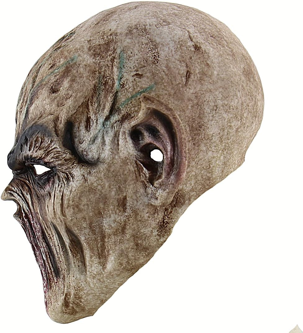 Evil Cosplay Scary Halloween Costume Party Props Bloody Orc Zombie Fork Monster Mask Alien Demon Killer Horror Adult Mask