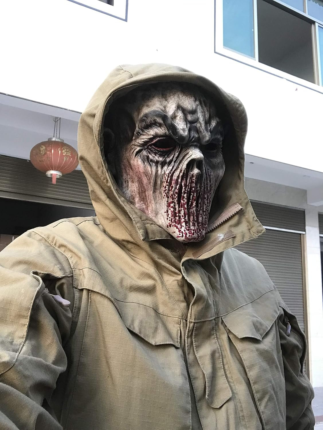 Evil Cosplay Scary Halloween Costume Party Props Bloody Orc Zombie Fork Monster Mask Alien Demon Killer Horror Adult Mask