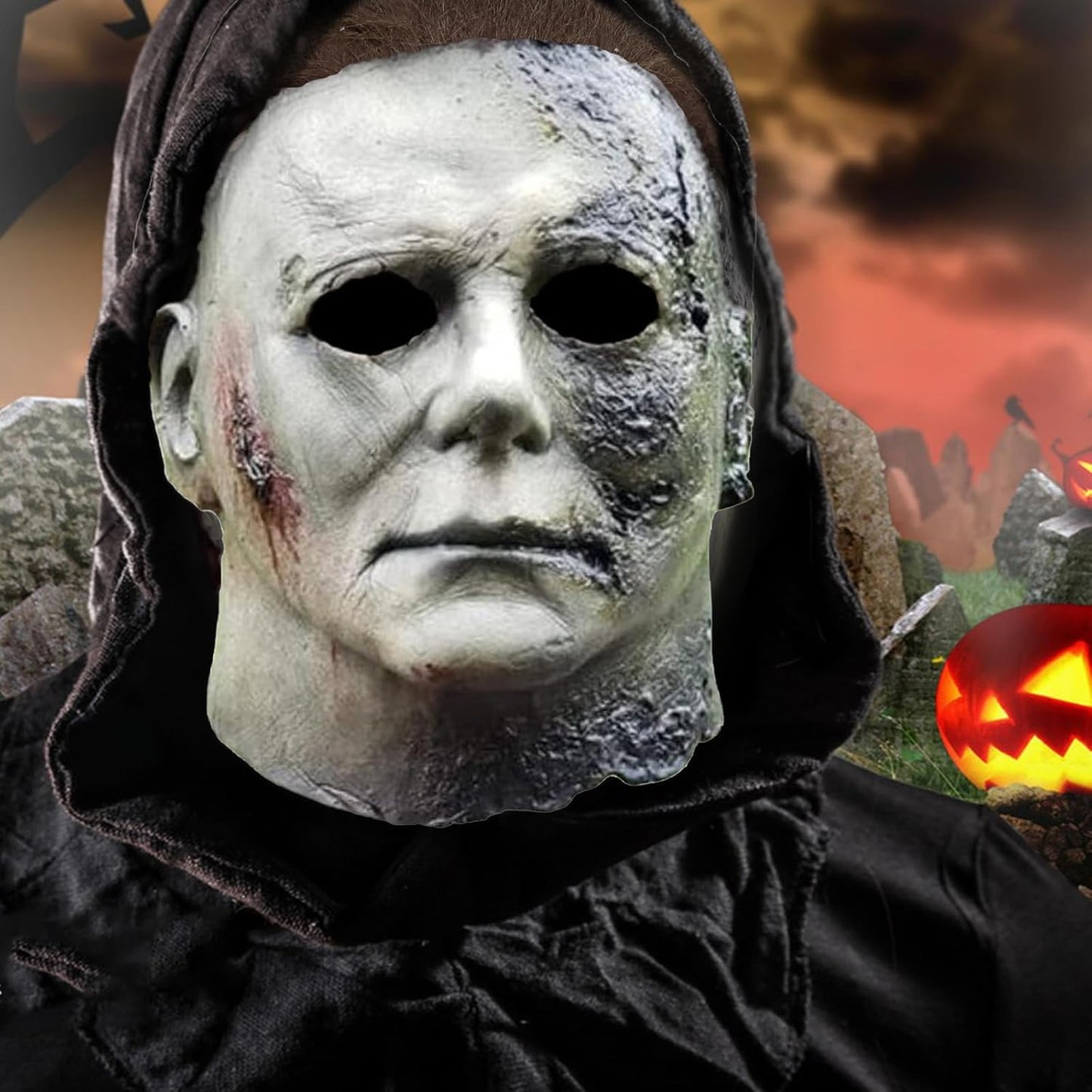 Michael Myers Mask, Halloween Horror Masquerade Cosplay Party Mask, Michael Myers Costume Scary Cosplay