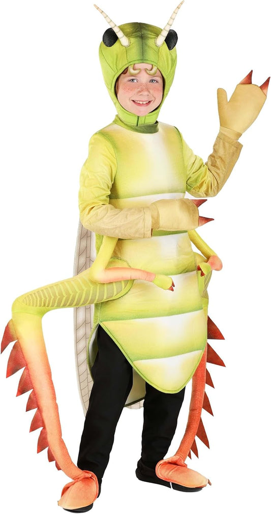 Kid'S Deluxe Grasshopper Costume, Green Insect Halloween Outfit