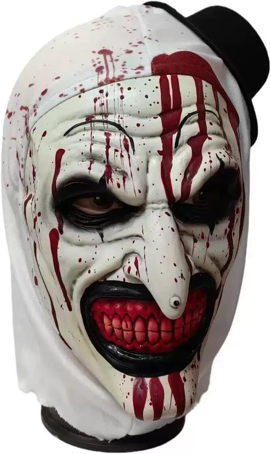 Terrifying Scary Clown Mask,Joker Mask，Halloween Horror Role-Playing, Latex Masks, Fun Horror Mask, Halloween Mask Perfect for Halloween Disguise Partie