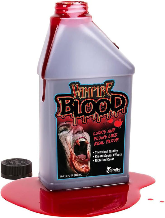 Fake Blood for Halloween, Special Effects Makeup, True Blood Color, 15.95 Oz, Package May Vary
