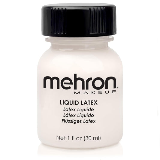 Makeup Liquid Latex | SFX Makeup | Halloween | Latex Glue for Skin | Prosthetic Glue 1 Fl Oz (30 Ml) (Clear Flesh)