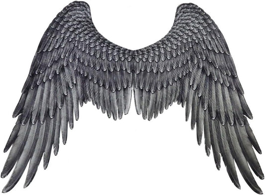 Non-Woven Fabric Festive Party Angel Wings Suitable for Men and Women Decorative Wings (Black)