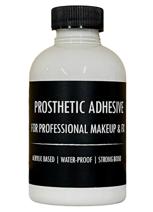 Prosthetic Adhesive, Clear, 2 Oz - for FX Makeup, Waterproof, Non-Latex, Dries Clear, Base for PAX Paint