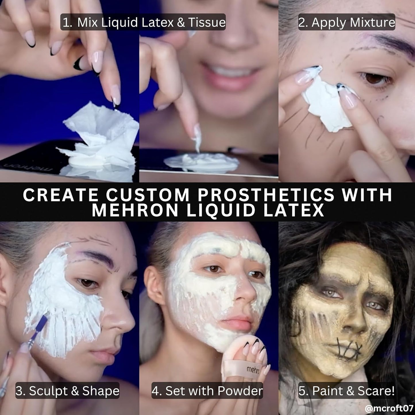 Makeup Liquid Latex | SFX Makeup | Halloween | Latex Glue for Skin | Prosthetic Glue 1 Fl Oz (30 Ml) (Clear Flesh)